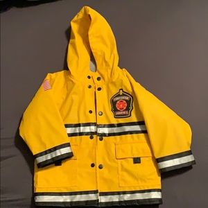 Firefighters toddler raincoat!